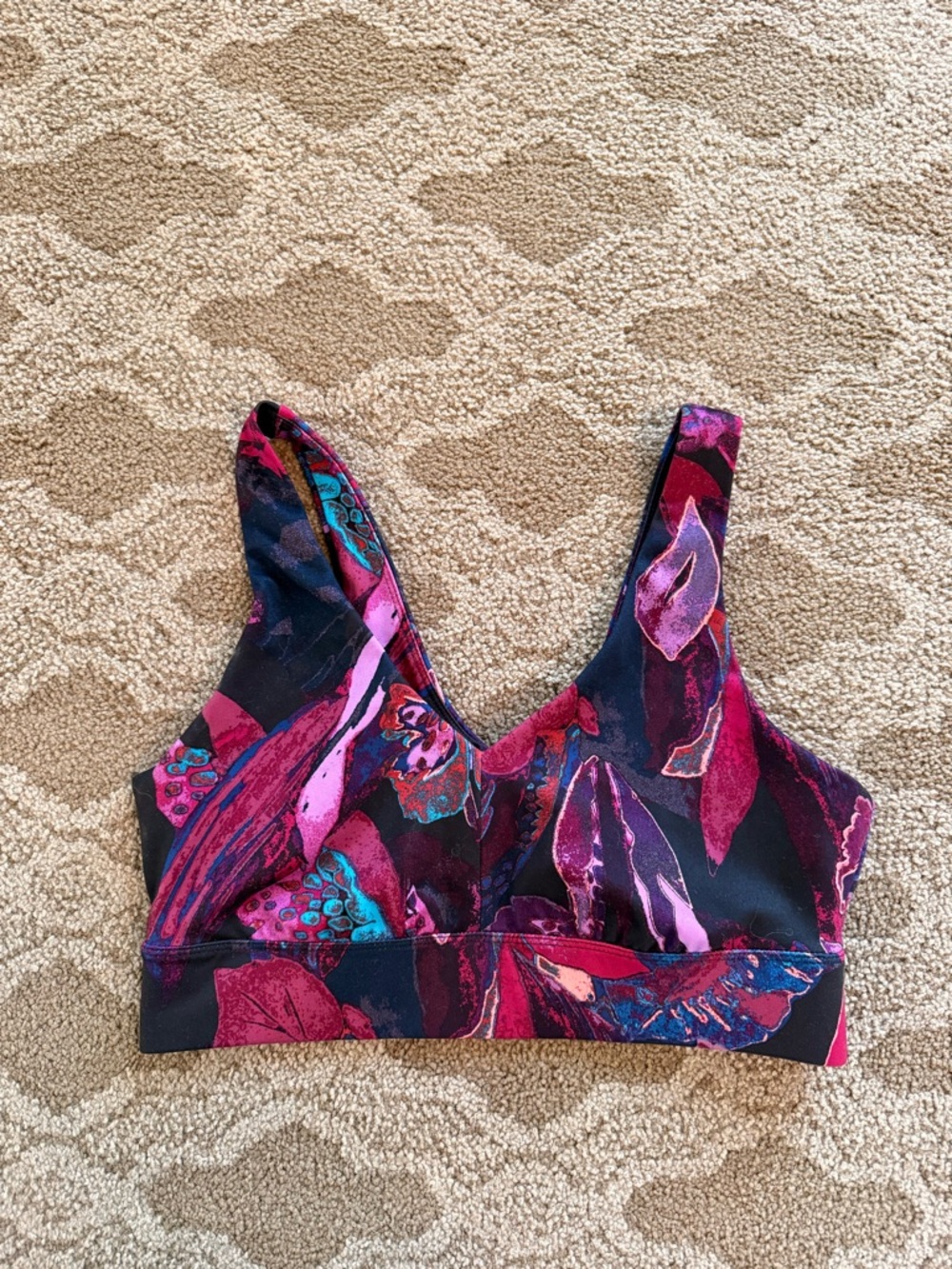 all in motion Women's Floral Sports Bra-Size Medium